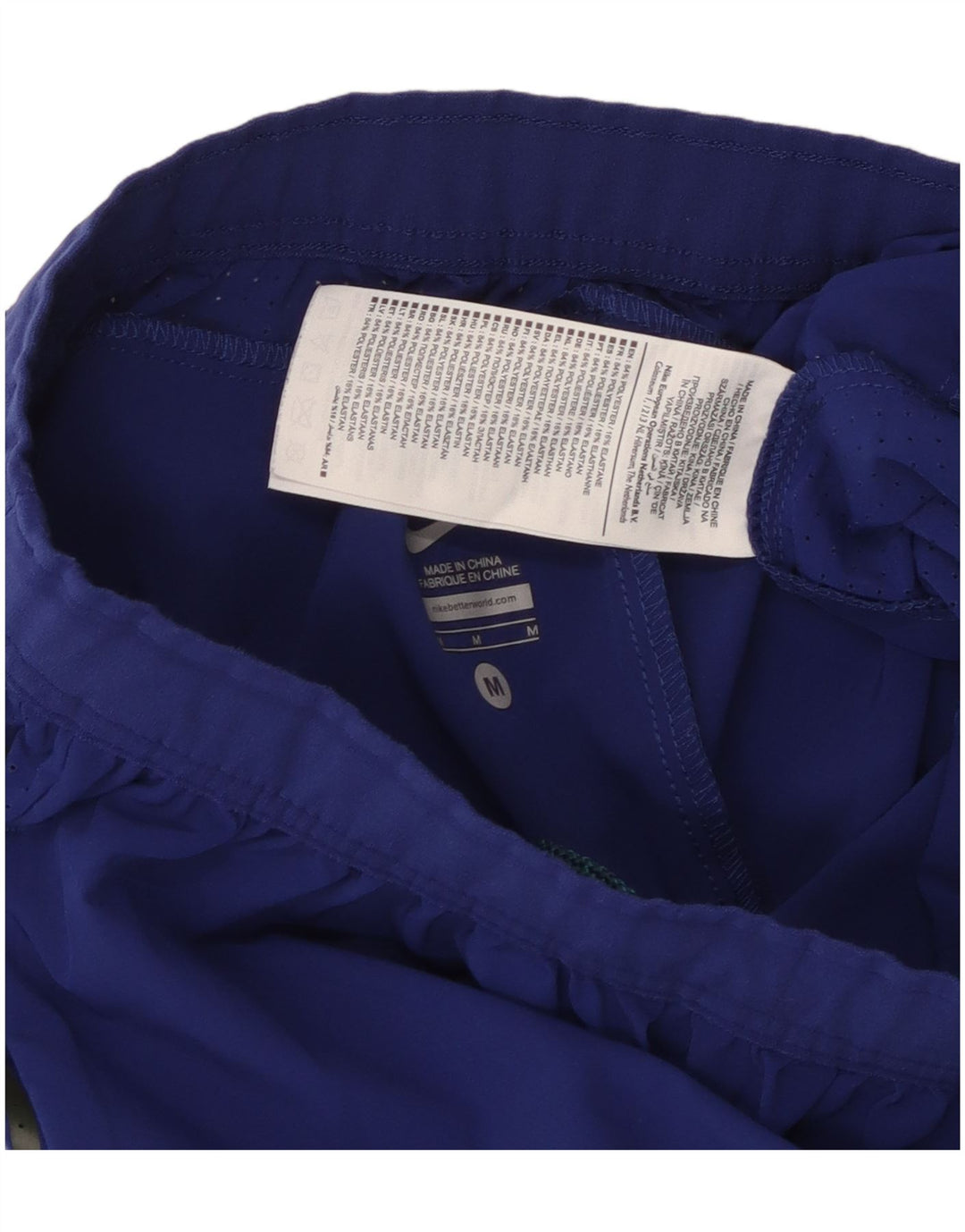 Pantaloni scurți sport grafic Nike pentru bărbați, poliester albastru mediu