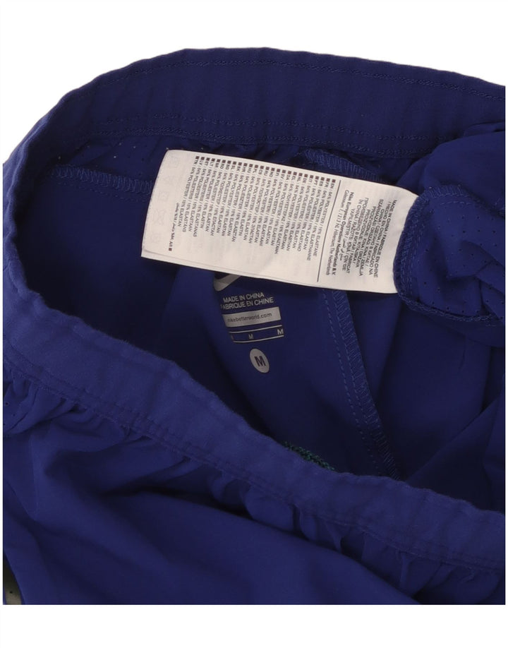 Pantaloni scurți sport grafic Nike pentru bărbați, poliester albastru mediu