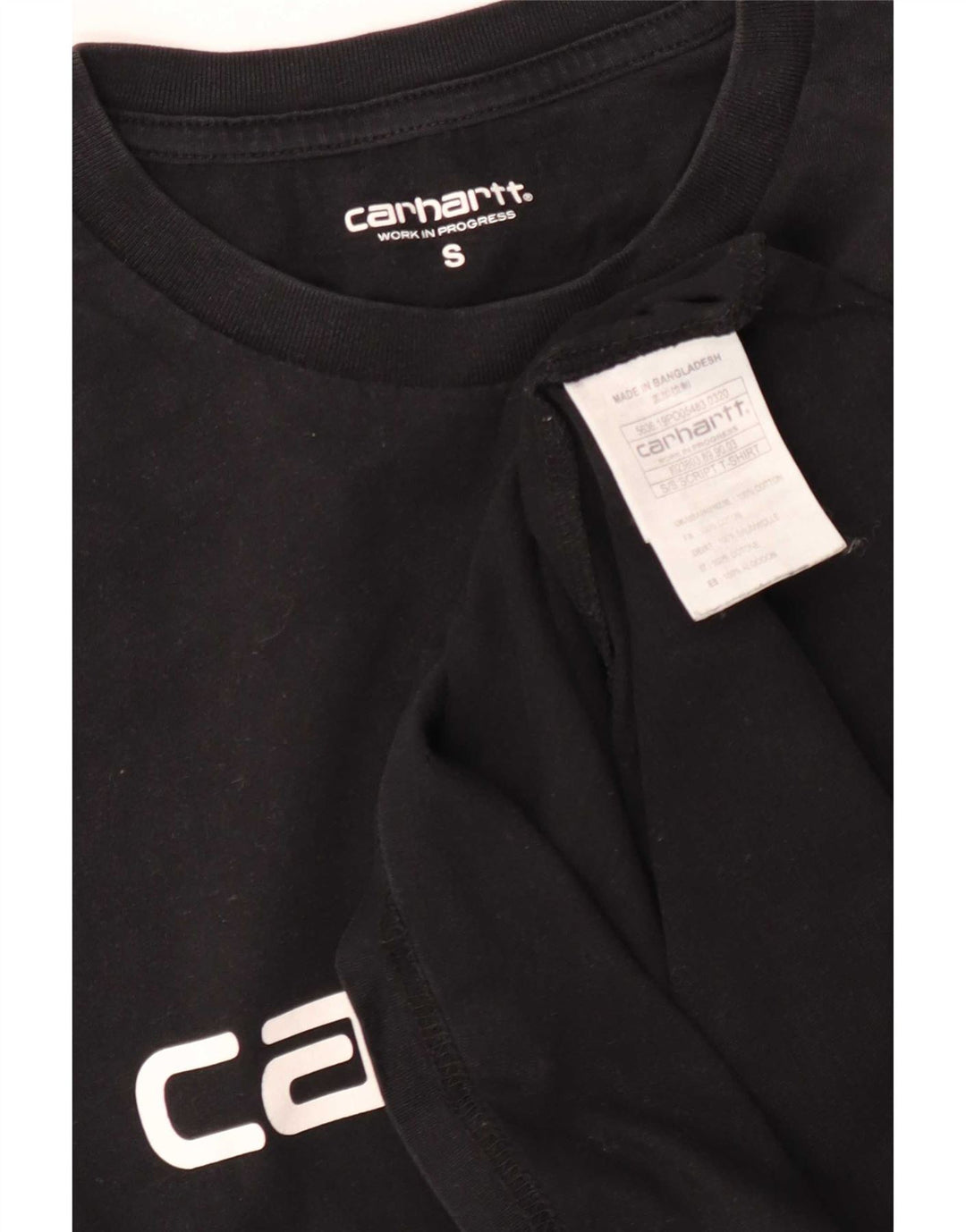 Tricou grafic pentru bărbați Carhartt Top mic, negru, bumbac