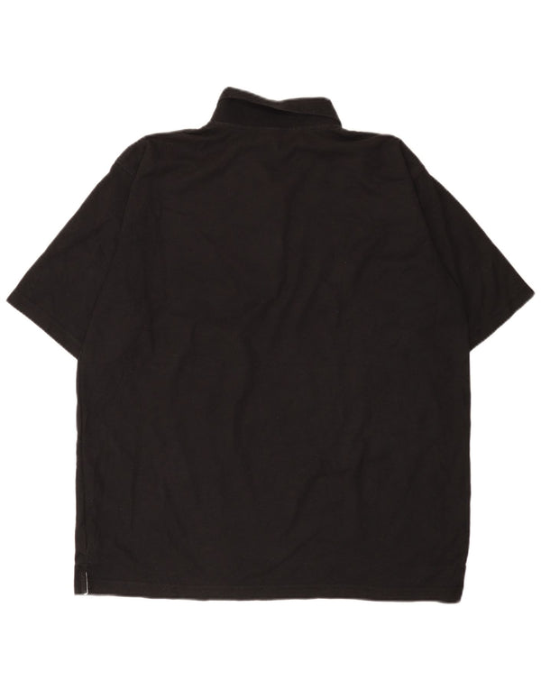 Cămașă polo pentru bărbați Umbro XL poliester negru