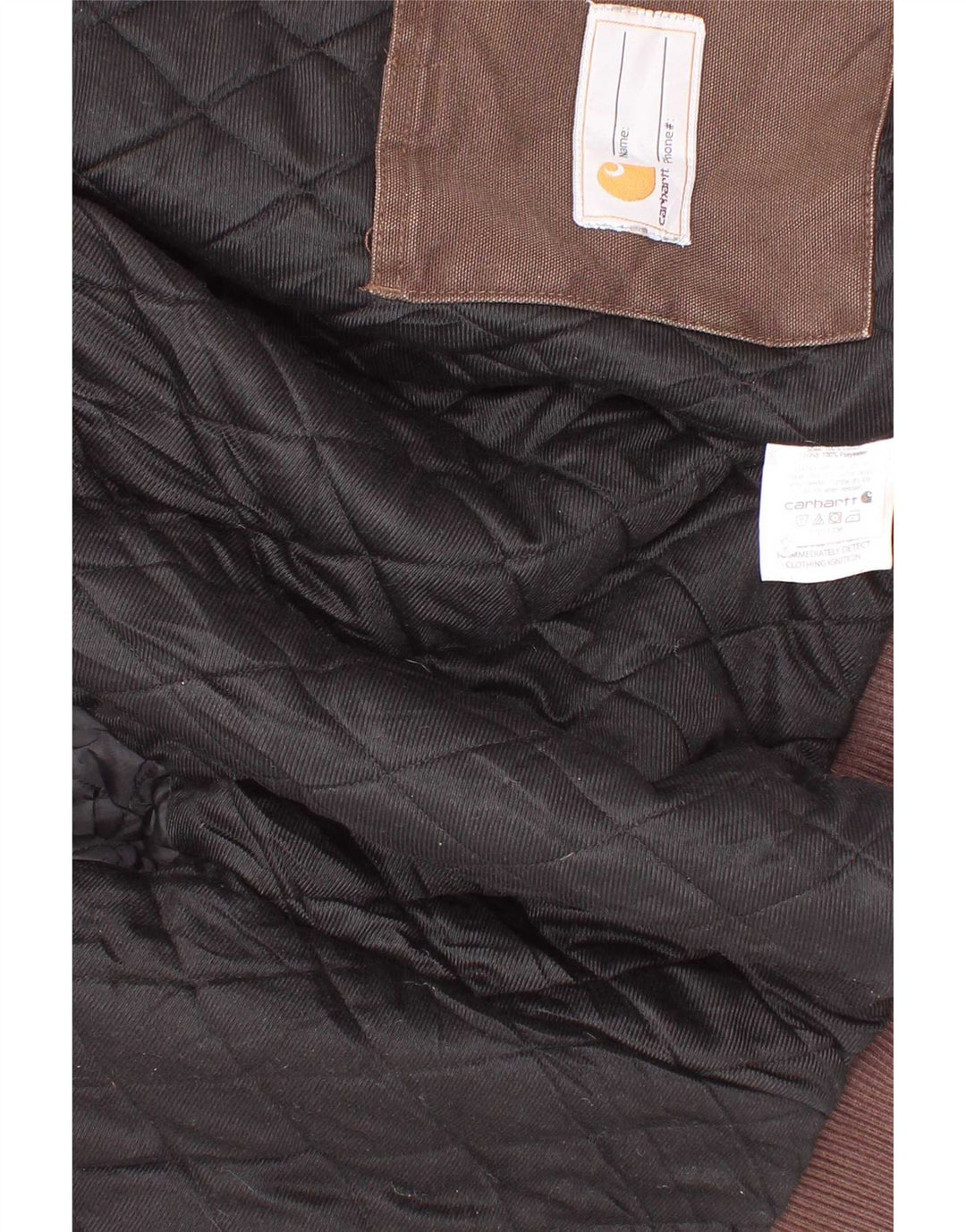 Jachetă bomber cu glugă pentru băieți Carhartt 7-8 ani, bumbac maro mic