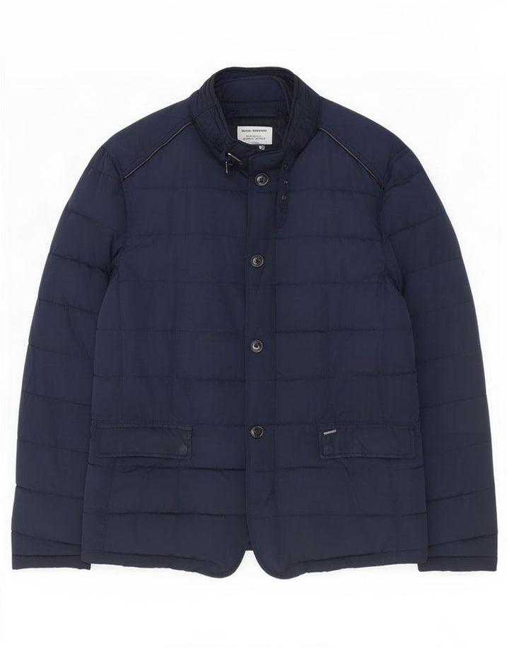 Jachetă căptușită pentru bărbați Zara UK 38 Medium Bleumarin Poliester