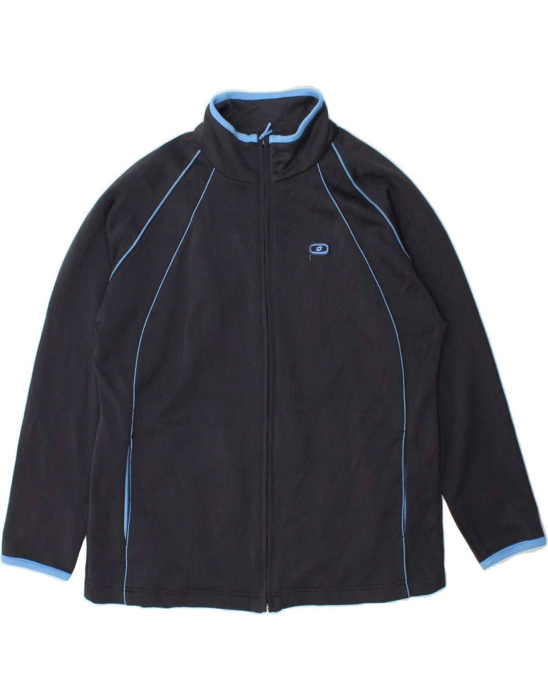 LOTTO Womens Tracksuit Top Jacket UK 16 Large Grey Polyester Vintage Lotto and Second-Hand Lotto from Messina Hembry 