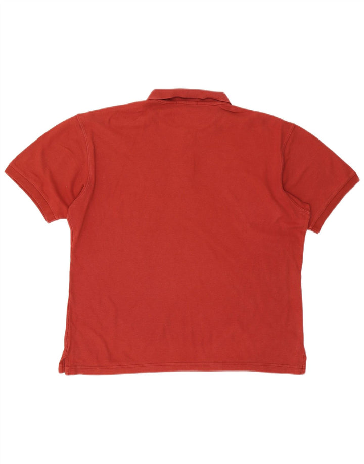 Tricou polo FILA pentru bărbați, bumbac roșu mediu