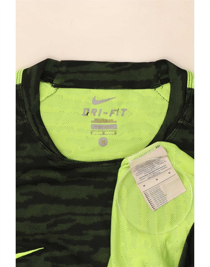 Tricou Nike Dri Fit pentru bărbați Top Mediu Verde Camuflaj Poliester