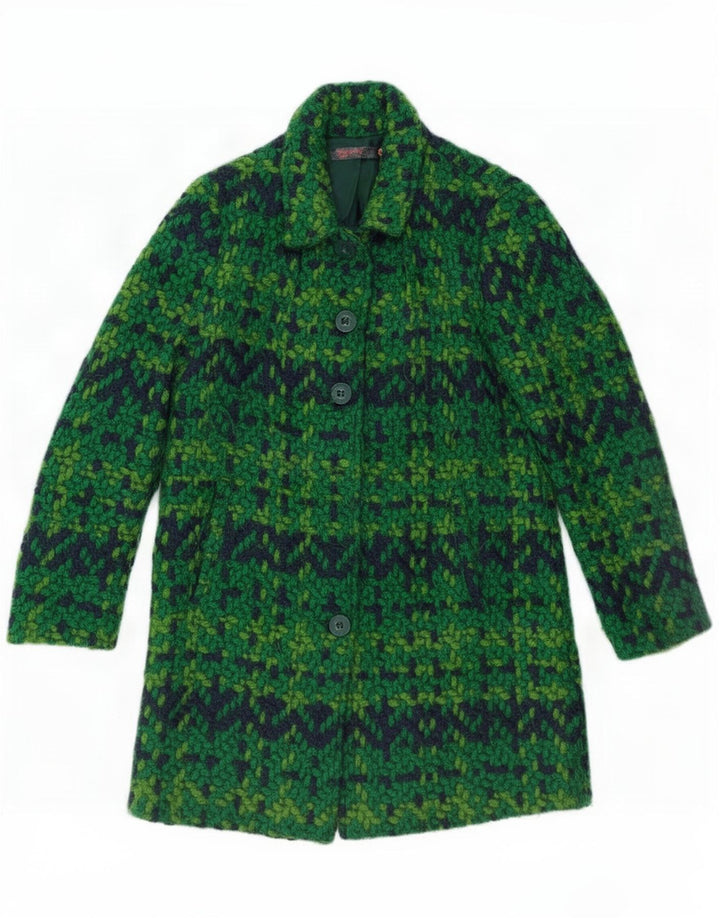 Palton pentru femei Desigual EU 44 XL Poliester geometric verde