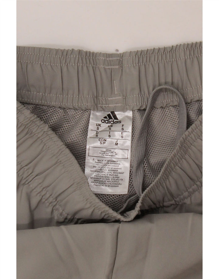 Pantaloni scurți sport Adidas pentru bărbați, poliester mici, gri