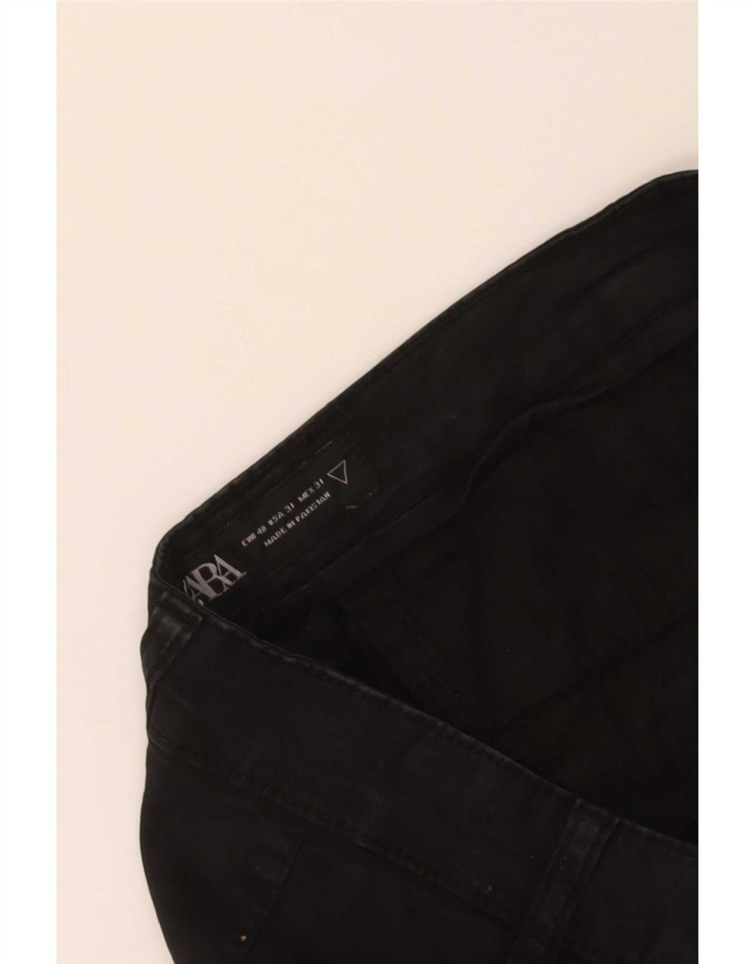 Pantaloni chino slim pentru bărbați Zara EU 40 Mediu L31 L29 Negru