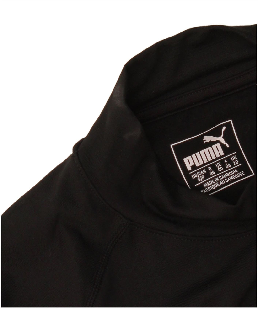 Puma Top pentru femei cu mânecă lungă UK 10 Small Black