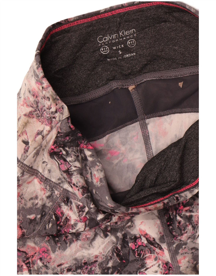 Leggings Calvin Klein pentru femei cu model abstract, UK 8 mici, multicolori