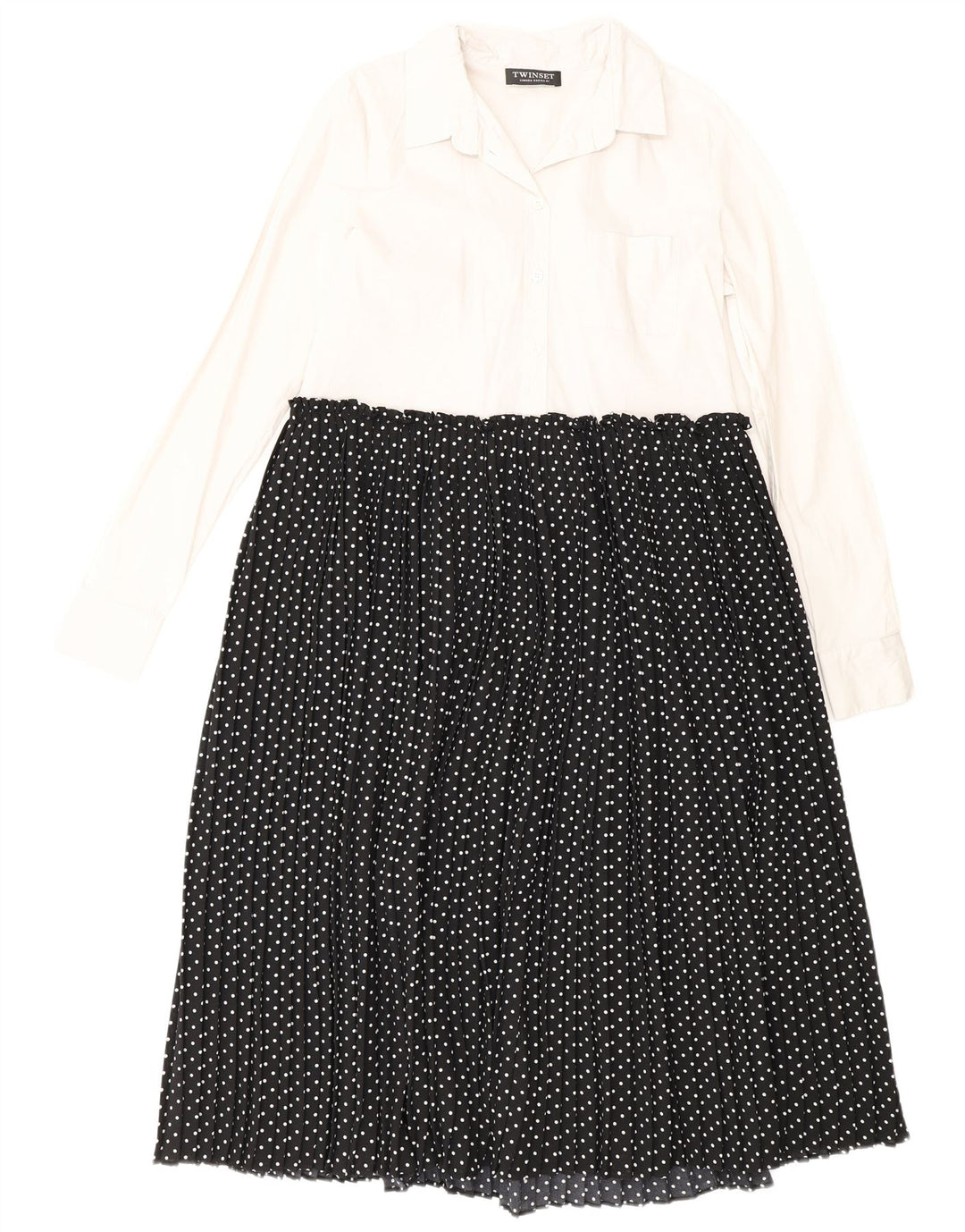 Simona Barbieri Femei Twinset Maxi Dress IT 42 Medium Black Polka Dot