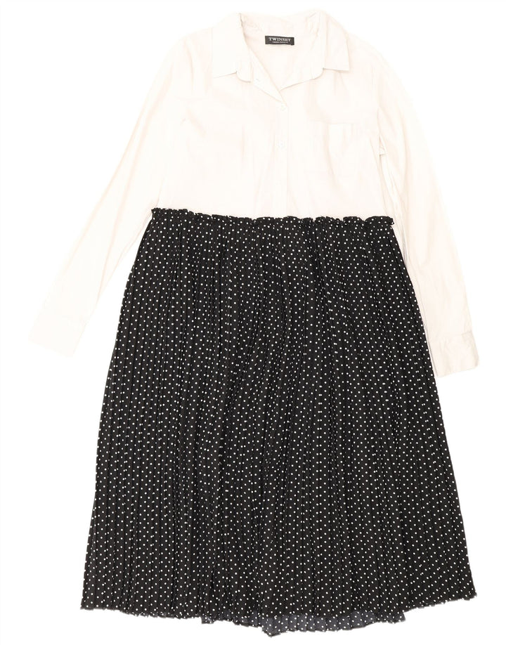 Simona Barbieri Femei Twinset Maxi Dress IT 42 Medium Black Polka Dot