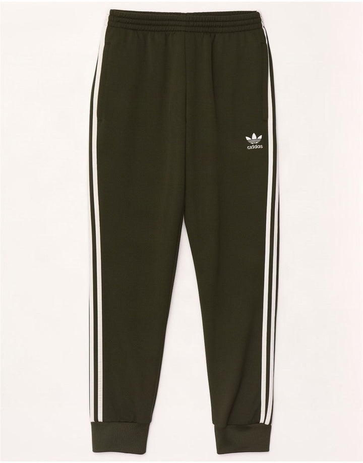 Pantaloni de trening pentru bărbați Adidas Pantaloni de jogging Poliester verde mediu