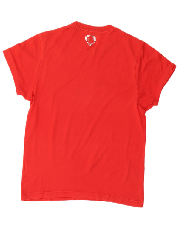 Tricou grafic Nike pentru bărbați Top UK 36/38 Small Red Bumbac