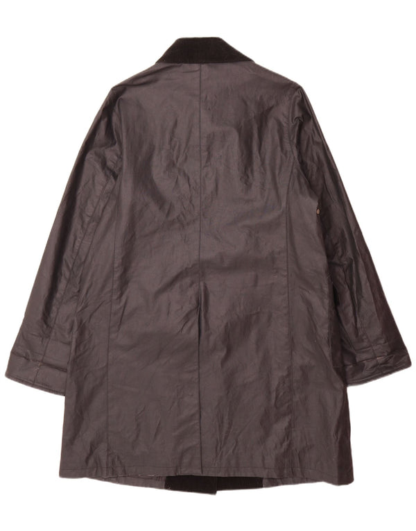 Manta de ploaie Mackintosh pentru femei UK 14, bumbac mediu negru