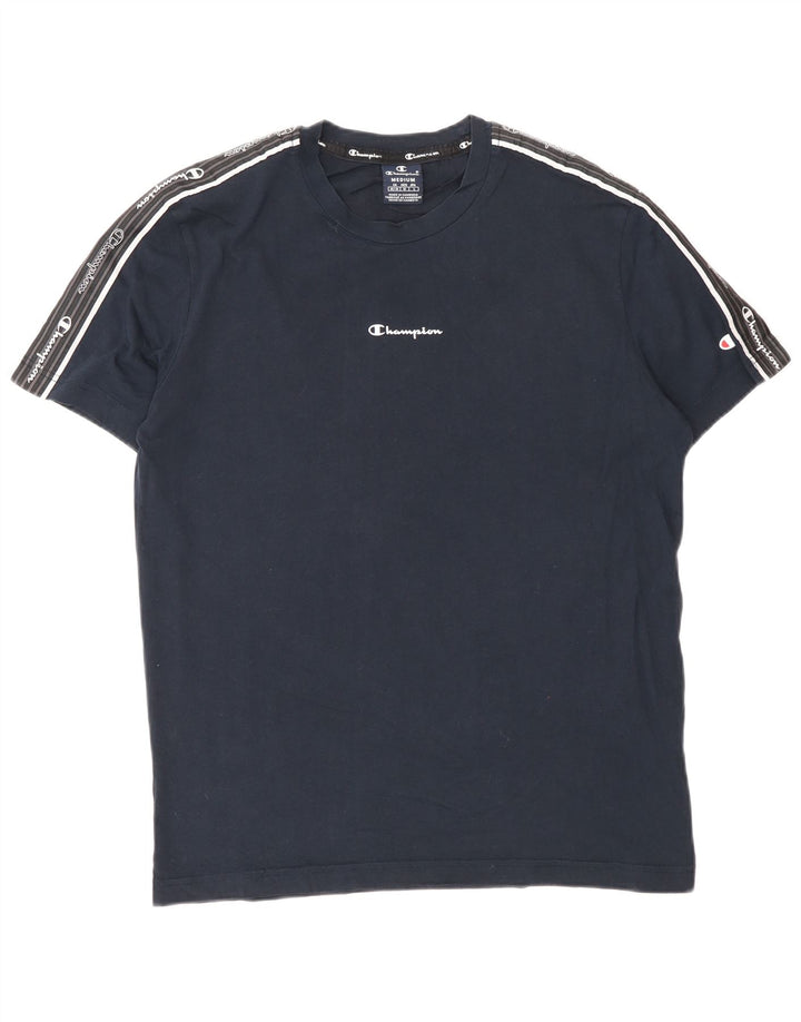 Tricou grafic pentru bărbați Champion Top mediu din bumbac bleumarin