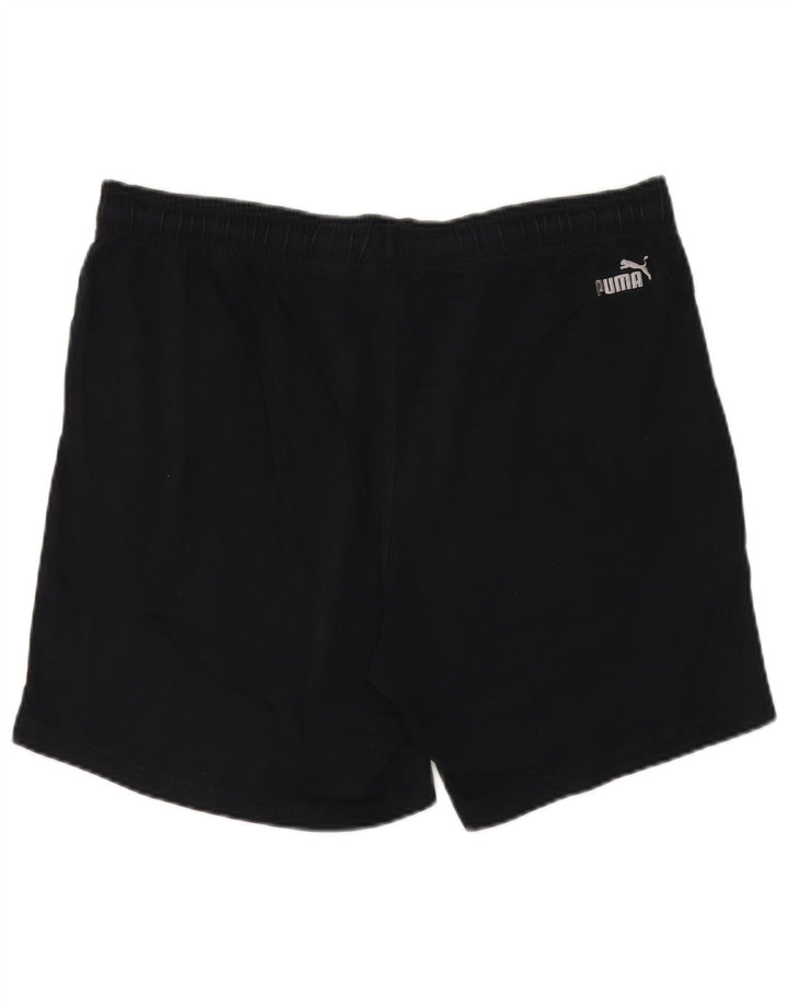 Pantaloni scurți sport grafic Puma pentru bărbați XL, poliester negru