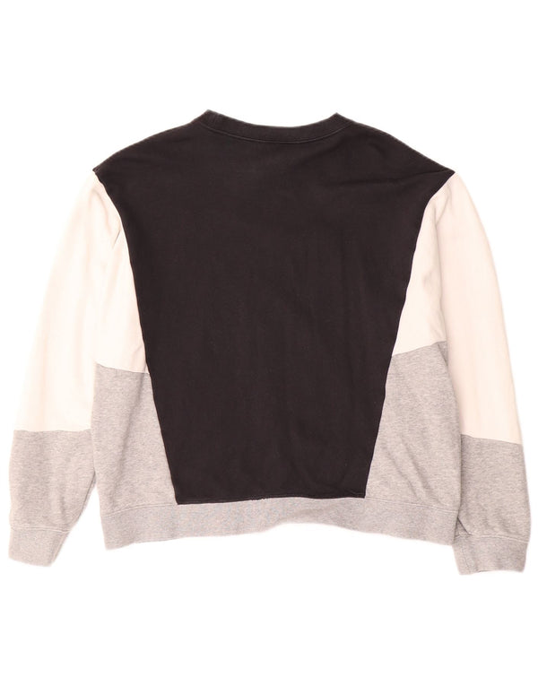 Pulover supradimensionat pentru femei NIKE UK 16, mare, negru, color block