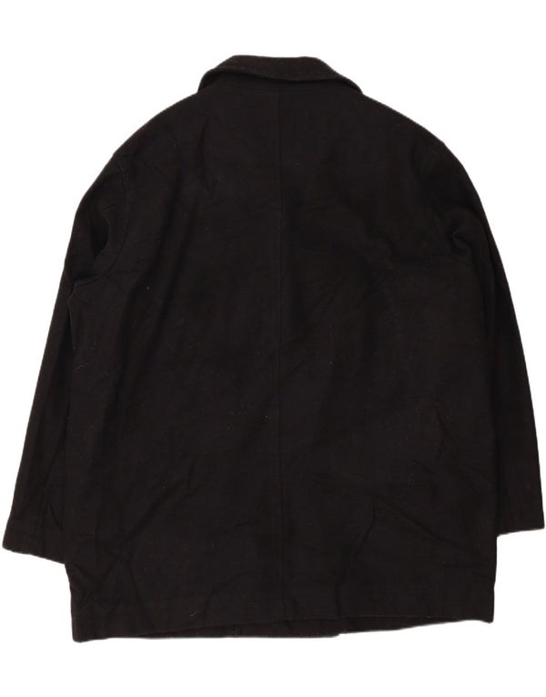 EDDIE BAUER Palton pentru bărbați UK 42 XL Lână neagră