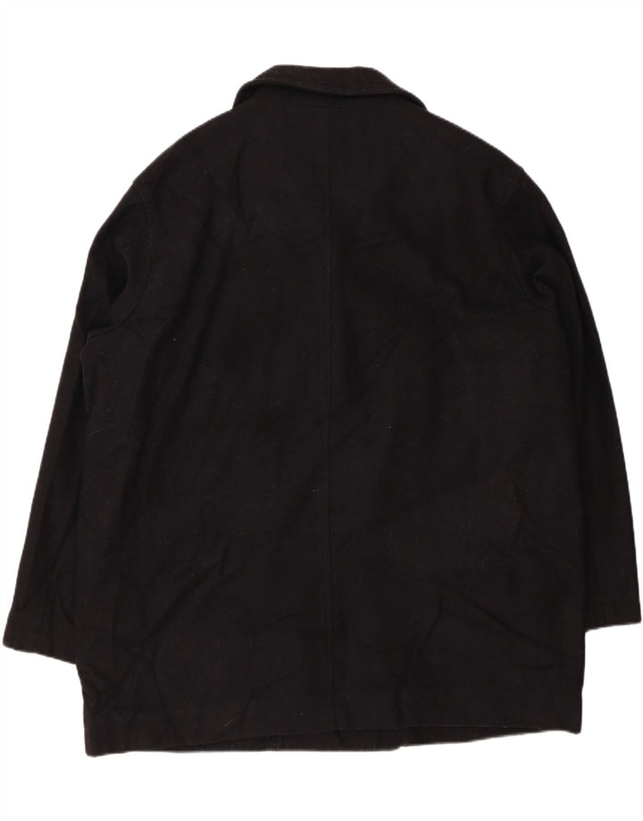 EDDIE BAUER Palton pentru bărbați UK 42 XL Lână neagră