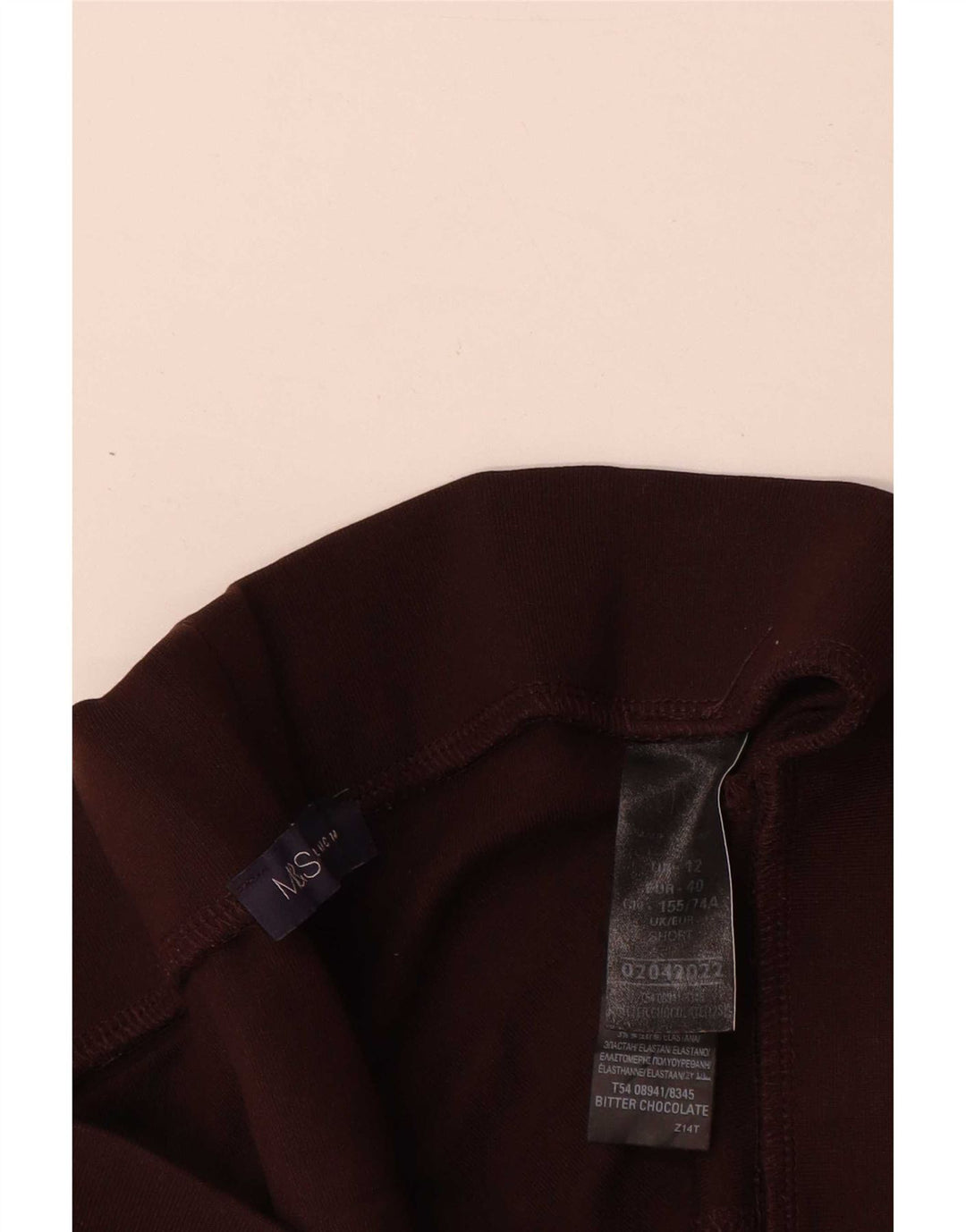 Leggings crop pentru femei Marks & Spencer UK 12 Medium Brown Viscose