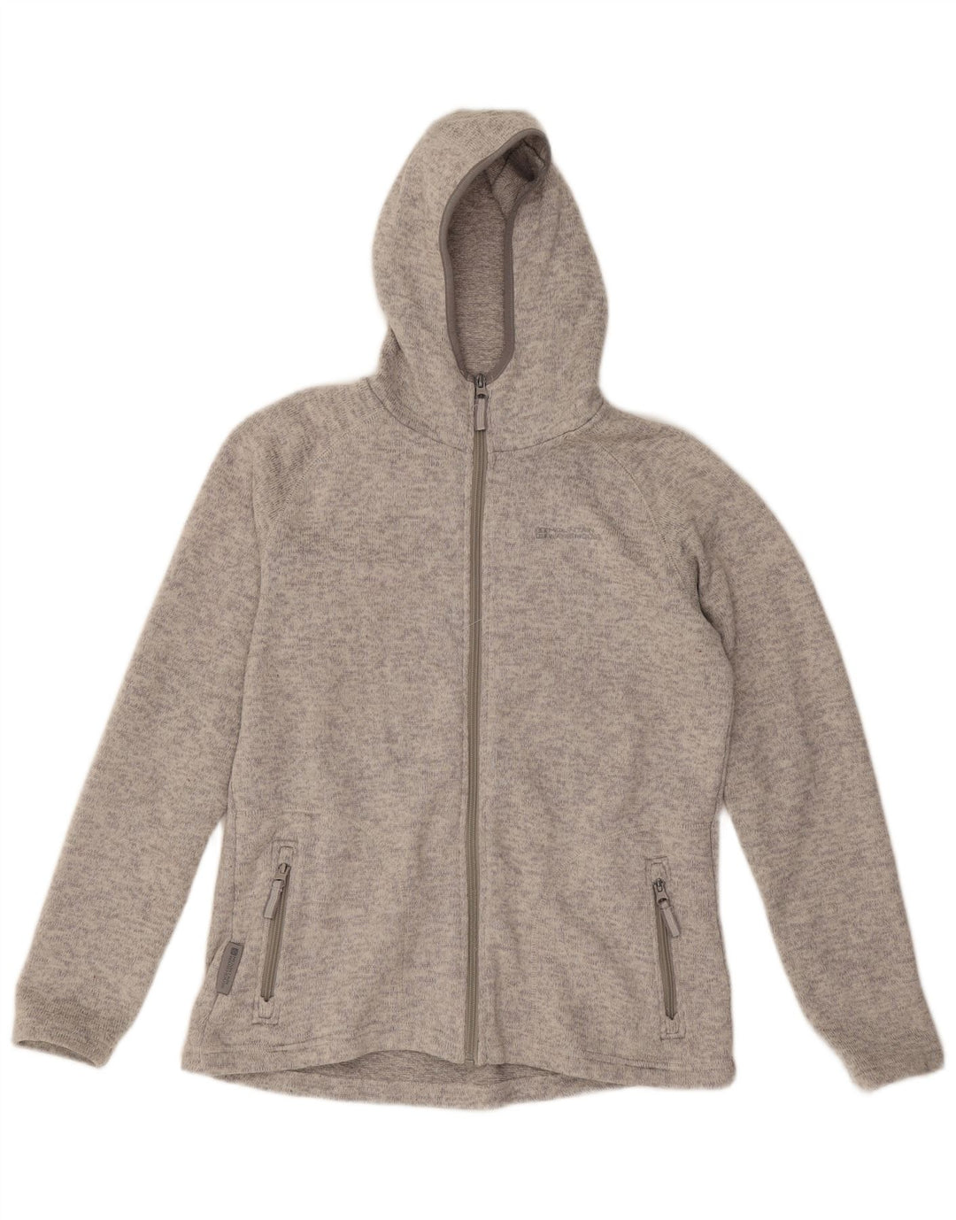 Mountain Warehouse Pulover cu capotă cu fermoar pentru femei UK 14 Poliester mare gri