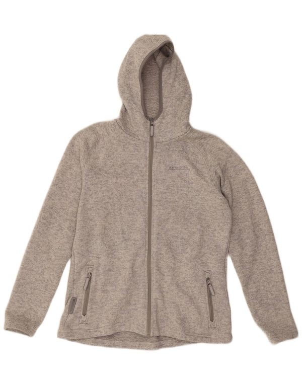 Mountain Warehouse Pulover cu capotă cu fermoar pentru femei UK 14 Poliester mare gri