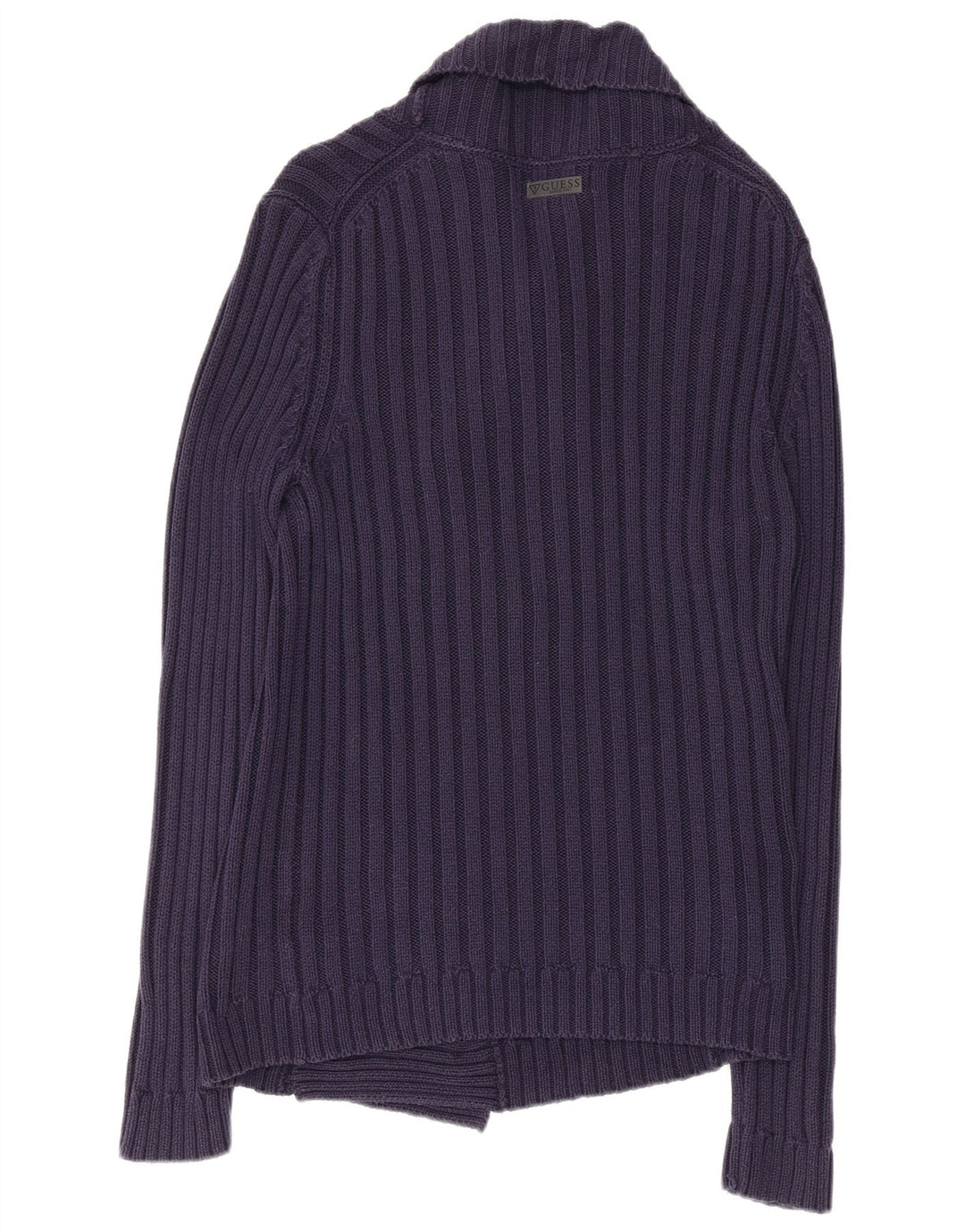 Pulover cardigan pentru femei GUESS UK 14 mare bumbac bleumarin