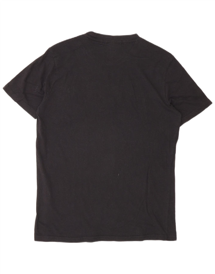 Tricou grafic Champion pentru bărbați Top mediu din bumbac negru