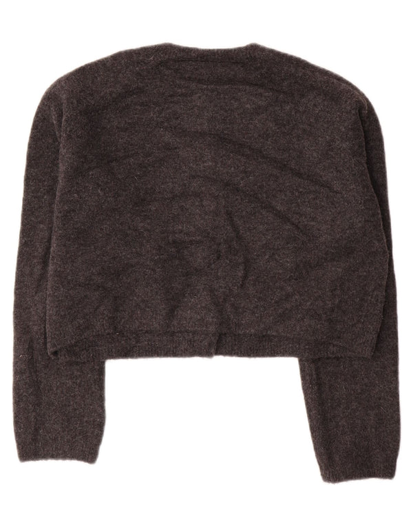 Pulover cardigan supradimensionat pentru femei Zara UK 10 Mic gri acrilic