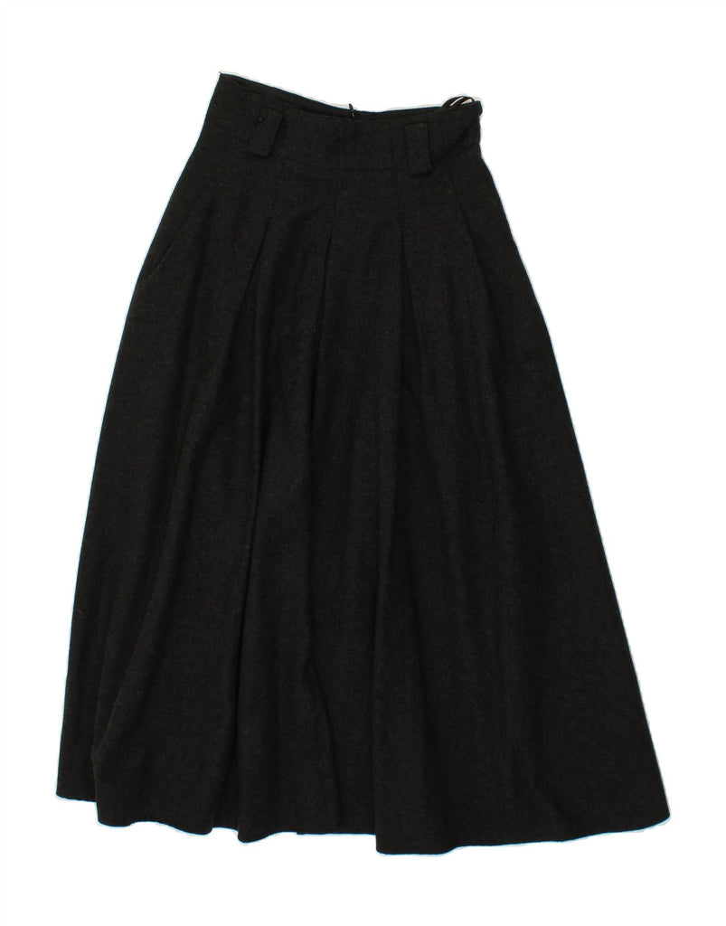 MONDI Womens Pleated Skirt EU 36 Small W26  Grey Acetate Vintage Mondi and Second-Hand Mondi from Messina Hembry 