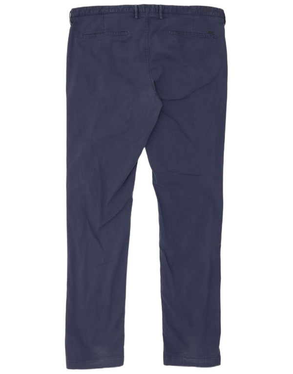 Pantaloni chino skinny pentru bărbați Hugo Boss L38 L34 Bumbac albastru