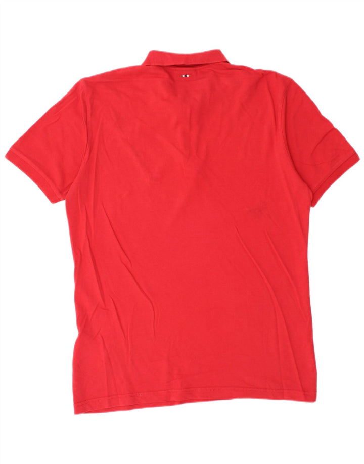 Tricou polo pentru bărbați Napapijri, bumbac roșu mediu