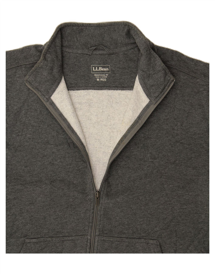 L.L.BEAN Mens Tracksuit Top Jacket Medium Grey Cotton Vintage L.L.Bean and Second-Hand L.L.Bean from Messina Hembry 