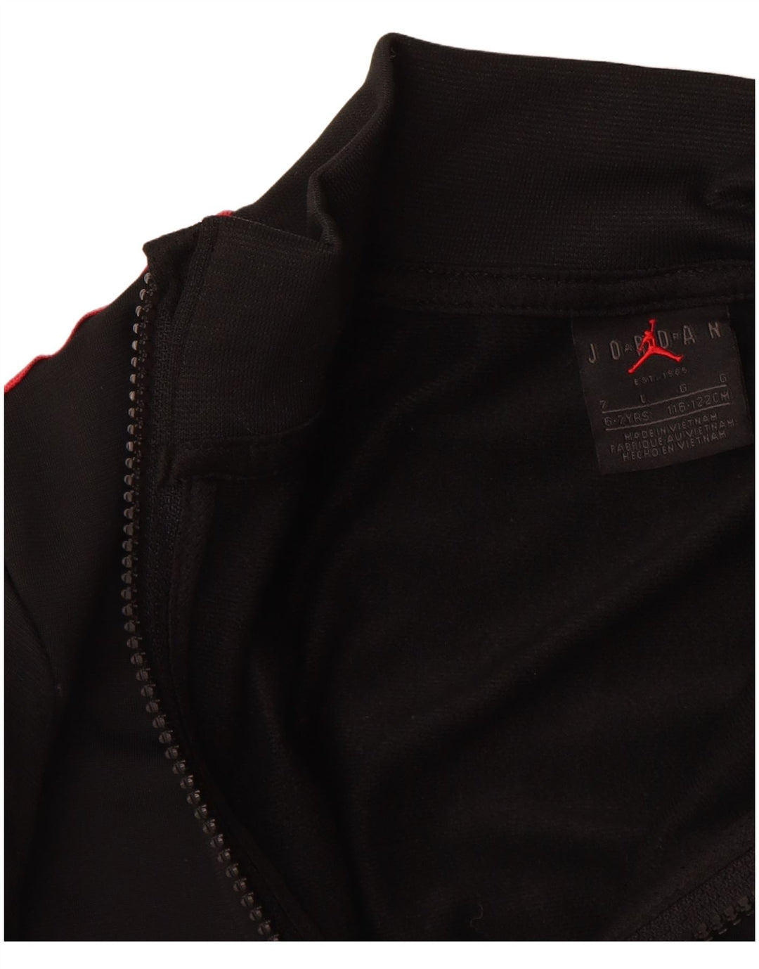 JORDAN Jachetă de trening grafică pentru băieți 6-7 ani, neagră