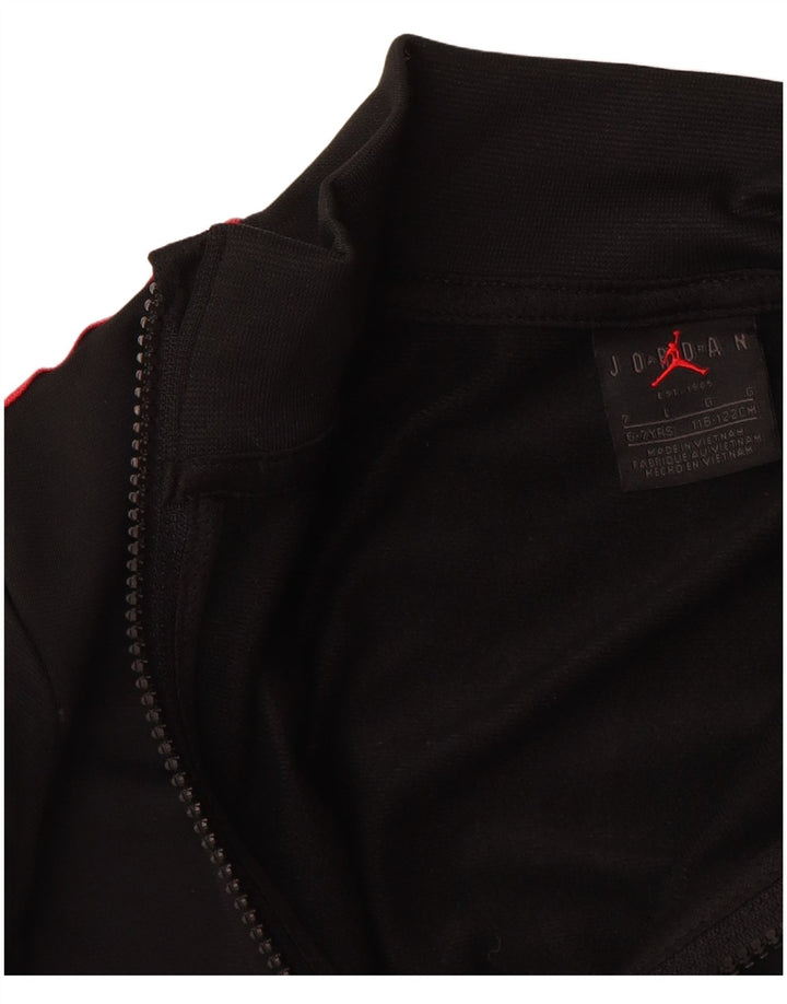 JORDAN Jachetă de trening grafică pentru băieți 6-7 ani, neagră