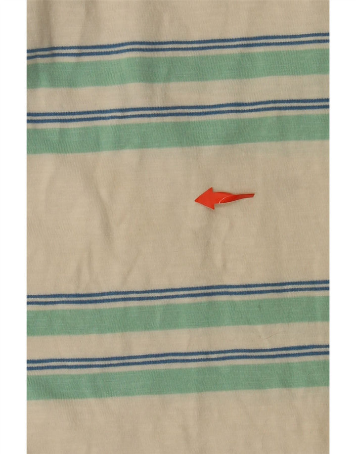 Tricou Bărbați FARAH Top Mediu Bumbac cu dungi alb