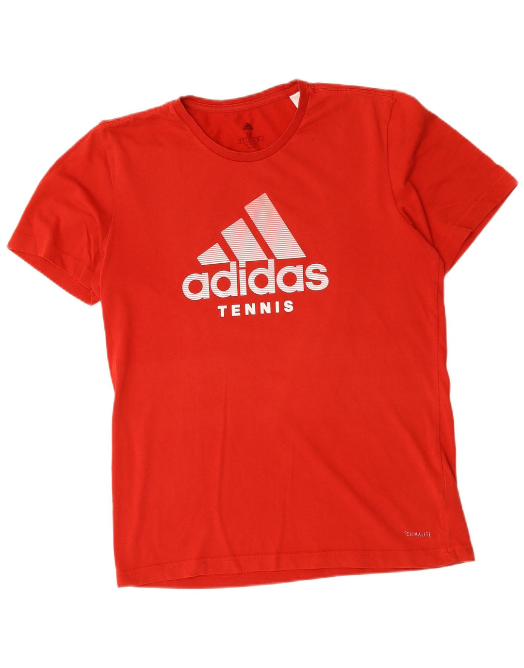 Tricou Adidas Climalite Graphic Top Bumbac Roșu Mediu