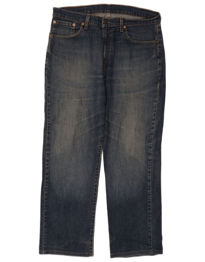 Blugi drepti pentru bărbați Levi's 751 W36 L29 Bumbac bleumarin