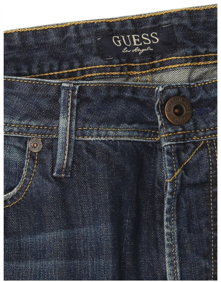Blugi Guess Rebel Regular drepte pentru bărbați W34 L34 Albastru