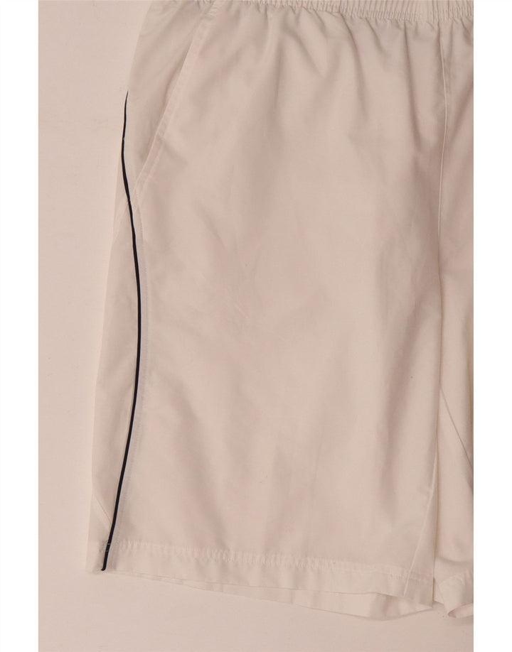 Pantaloni scurți sport Nike pentru bărbați, mari, alb, din poliester