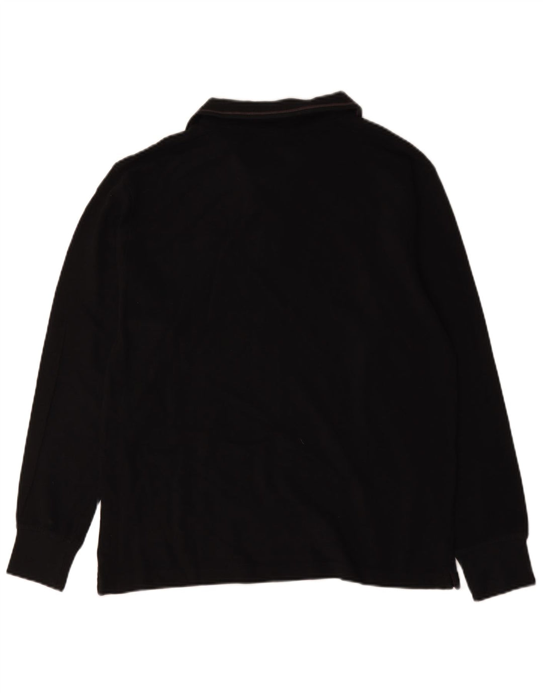 Tricou polo cu mânecă lungă pentru bărbați Charro, bumbac negru mare
