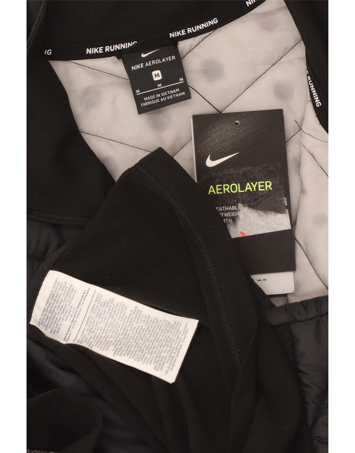 Gilet căptușit pentru bărbați Nike UK 38 Medium Black Poliester