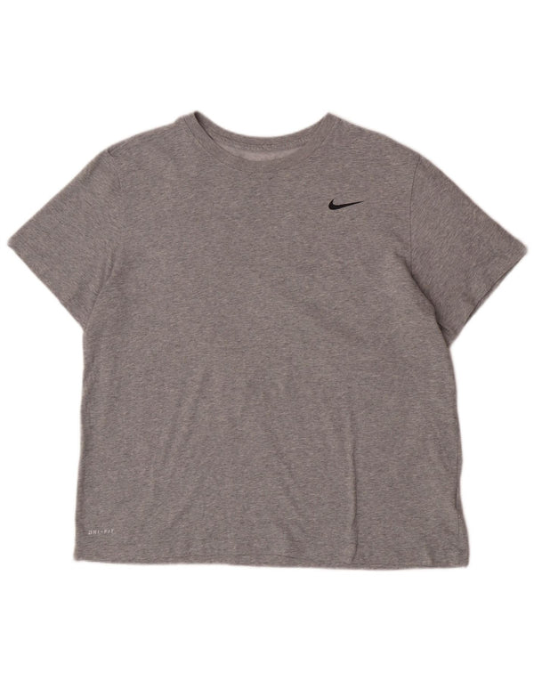 Tricou pentru bărbați Nike Dri Fit Top XL, bumbac cu pete gri