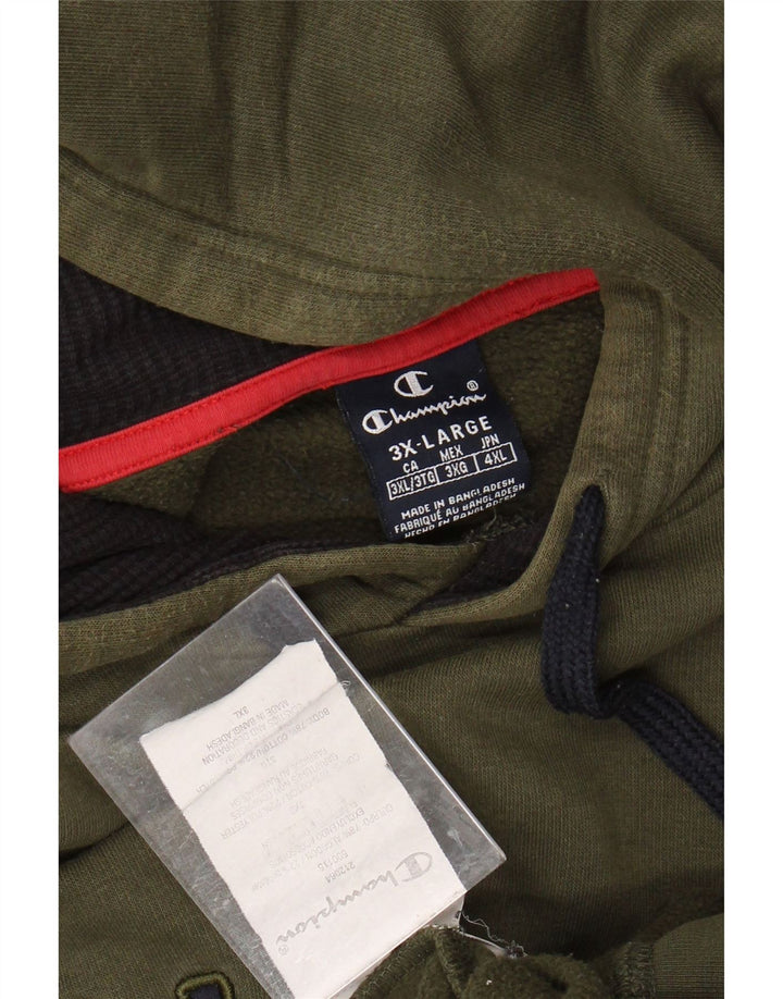 Pulover cu glugă grafic pentru bărbați CHAMPION, bumbac kaki 3XL
