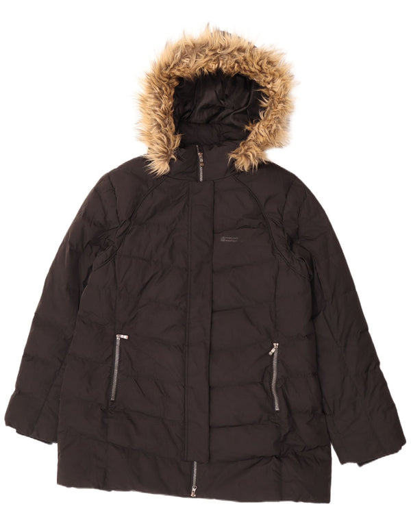Manton căptușit cu glugă pentru femei Mountain Warehouse UK 18 XL Poliester negru