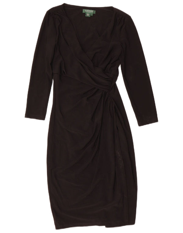 Rochie teacă pentru femei Ralph Lauren cu mâneci 3/4 US 4 Small Black