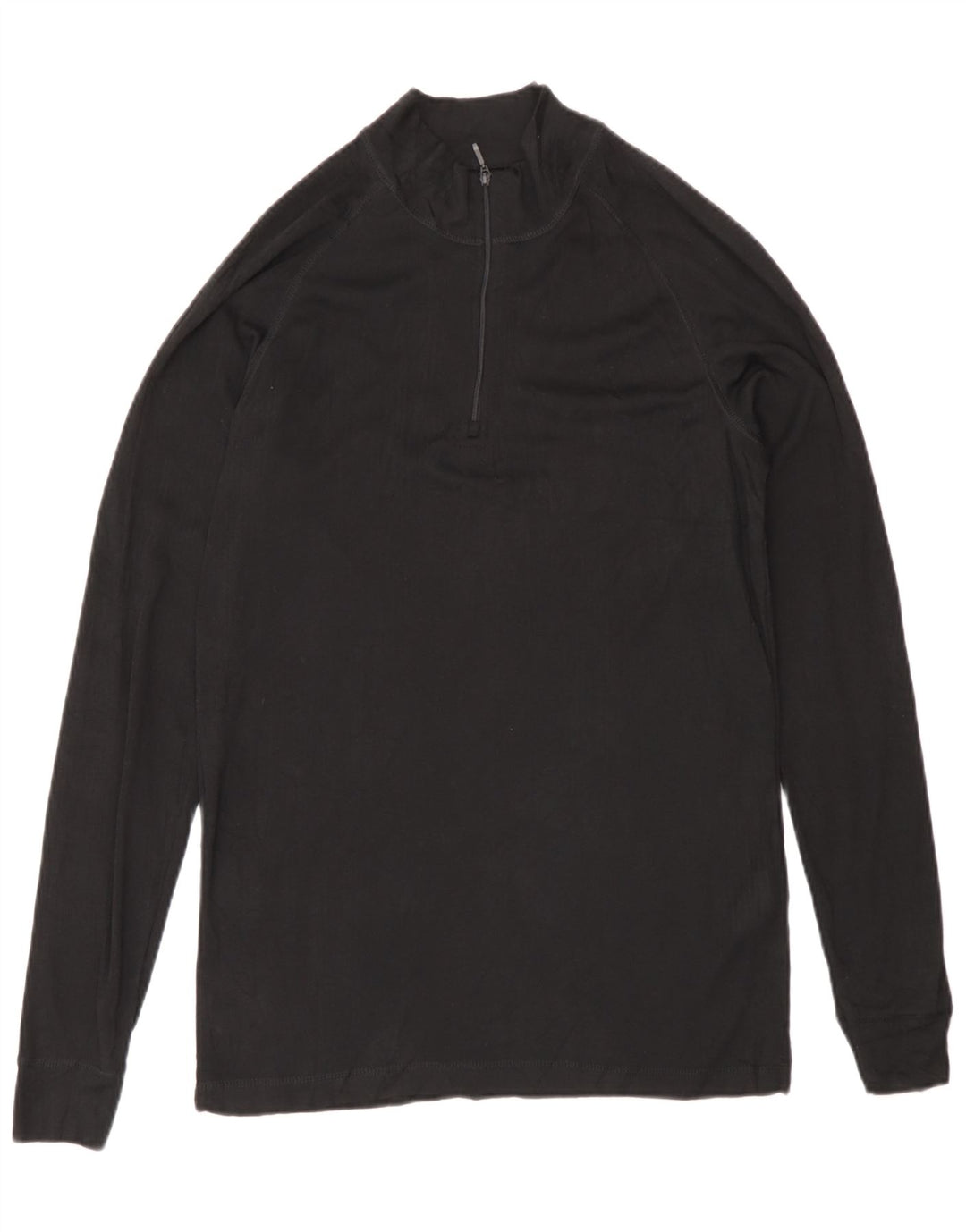 Trening pentru bărbați Mountain Warehouse, cu fermoar, cu gât, pulover, mic, negru