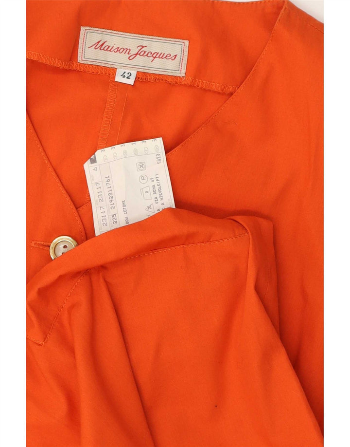 Rochie cămașă pentru femei Maison Jacques IT 42 Bumbac portocaliu mediu
