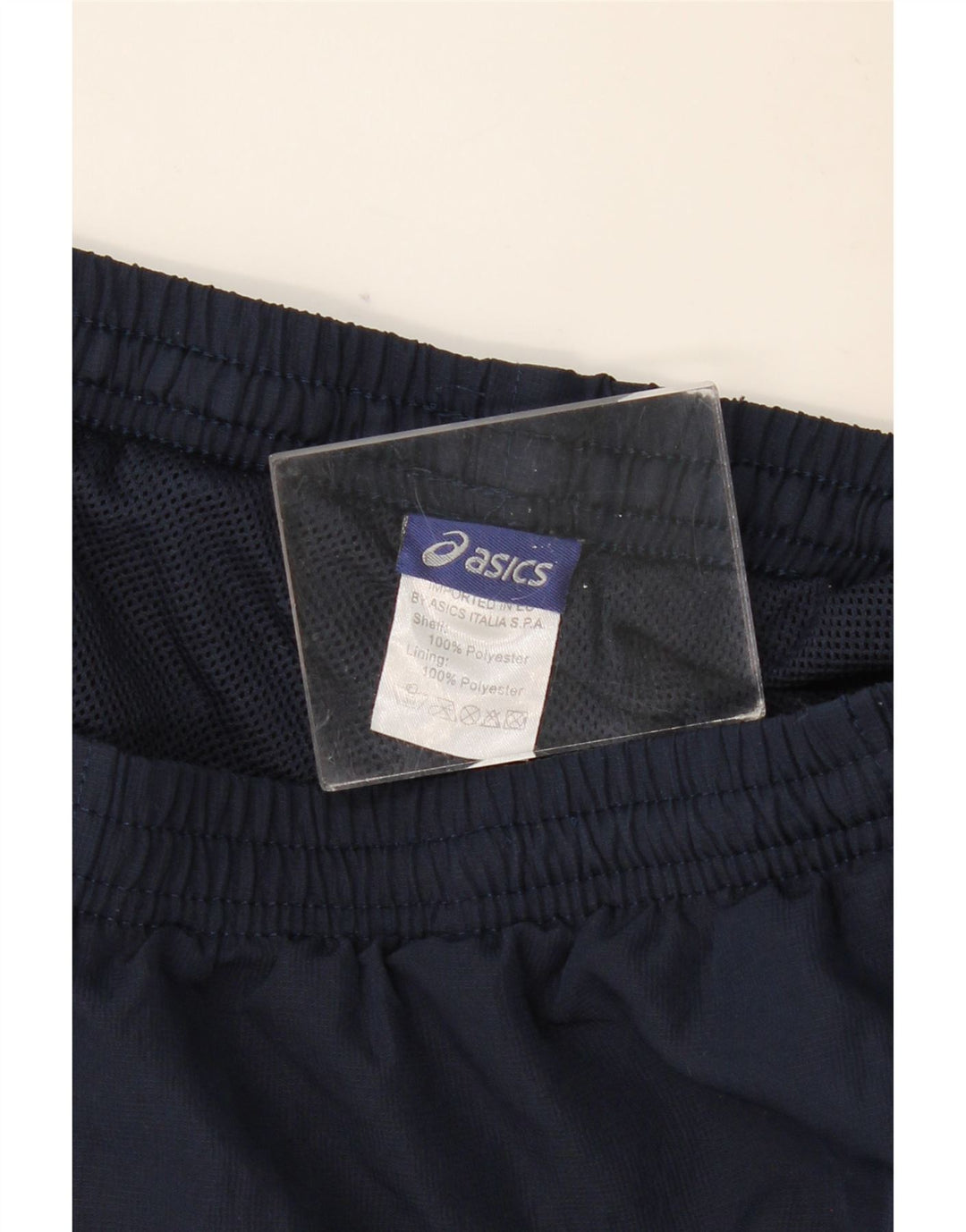 Pantaloni de trening grafic ASICS pentru femei Marea Britanie 14 Poliester bleumarin mare